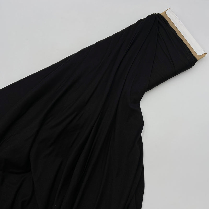 Jet Black | Polyester Stretch Knit