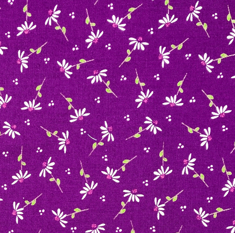Daisies Purple | Sincerely Yours | Quilting Cotton