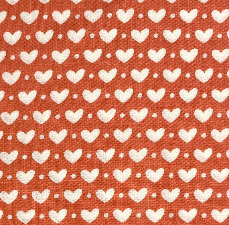 Hearts Peach | Sincerely Yours | Quilting Cotton