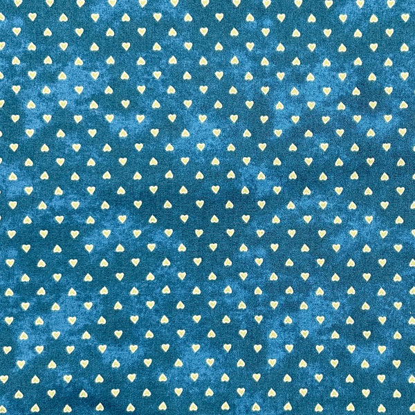 Hearts Teal | Readerville | Quilting Cotton