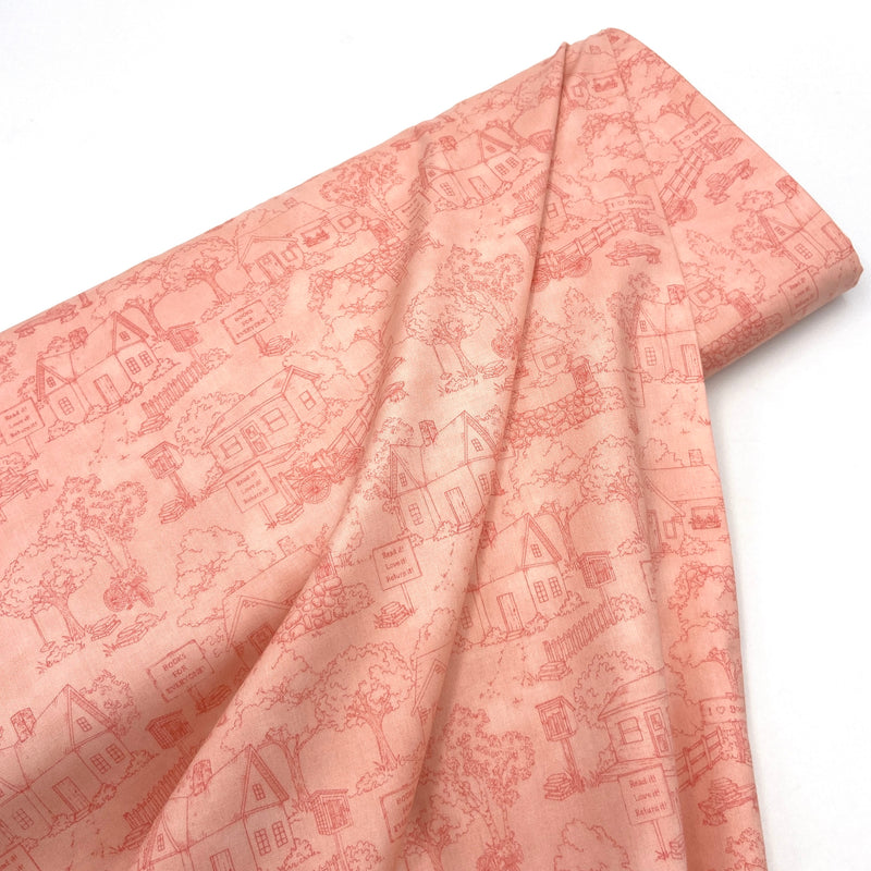 Little Librarian Pink | Readerville | Quilting Cotton