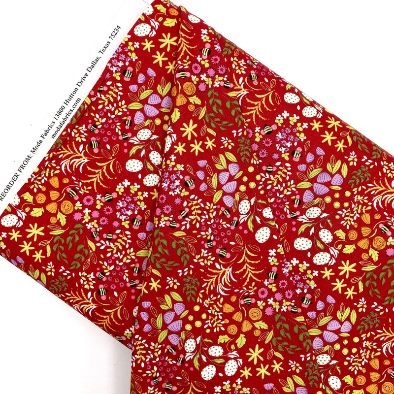 Little Wild Things Poppy | Wild Blossoms | Quilting Cotton