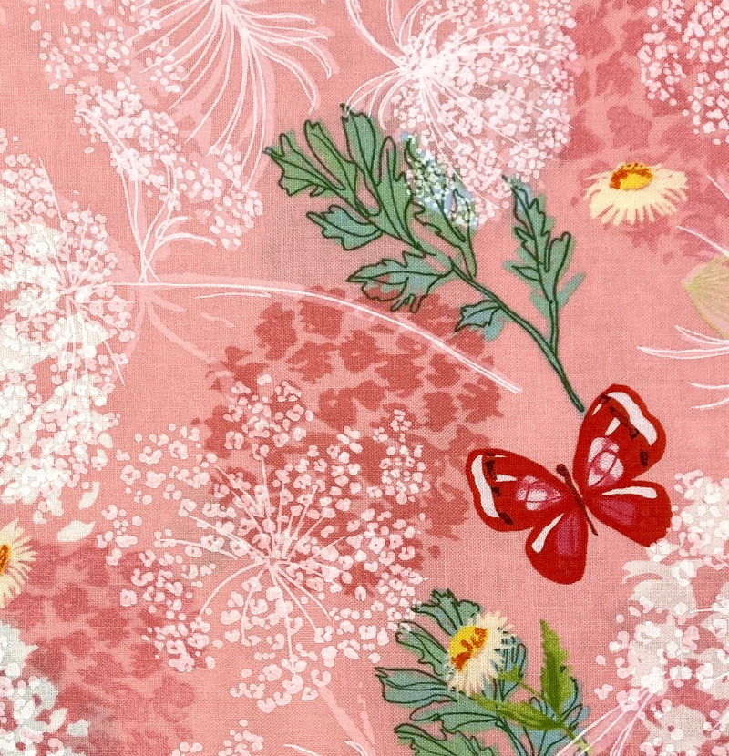 Queen Anne's Lace Pink | Wild Blossoms | Quilting Cotton