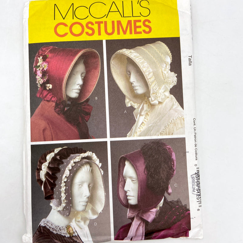 McCall's Costumes M5129 | Adult Bonnets | One Size