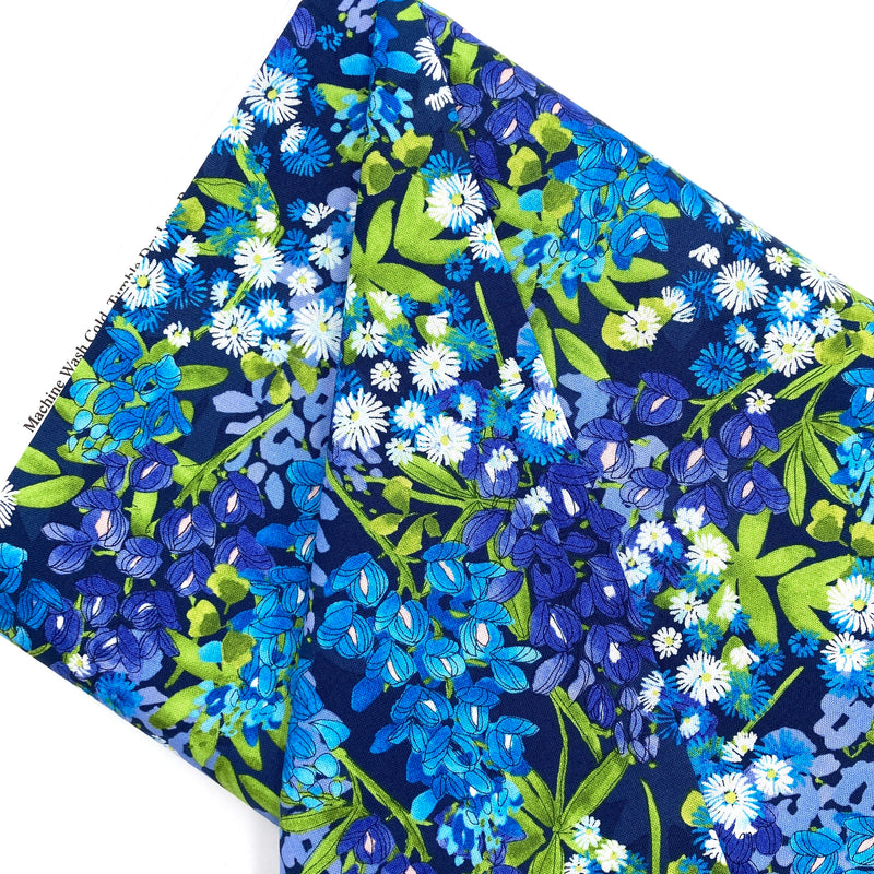 Flower Profusion Navy | Wild Blossoms | Quilting Cotton