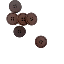 22mm Cowboy | Leather Buttons