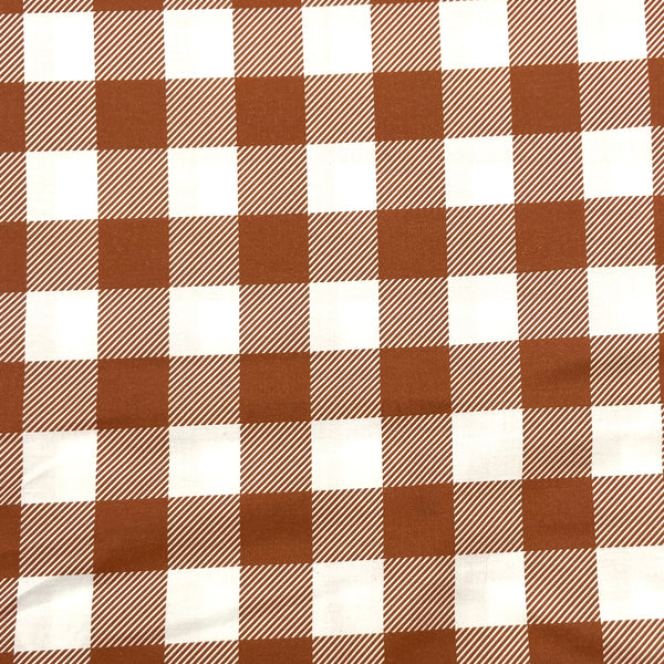 Rust | Buffalo Check | Quilting Cotton