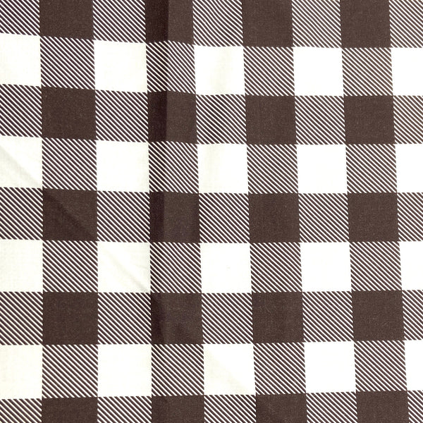 Brown | Buffalo Check | Quilting Cotton