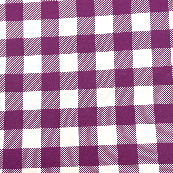 Purple | Buffalo Check | Quilting Cotton