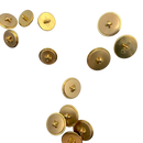 15mm & 18mm & 20mm Gold X | Metal Buttons | Choose Your Size