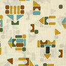 Wooden Blocks Cream | ABC XYZ | Quilting Cotton