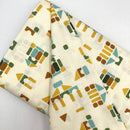 Wooden Blocks Cream | ABC XYZ | Quilting Cotton