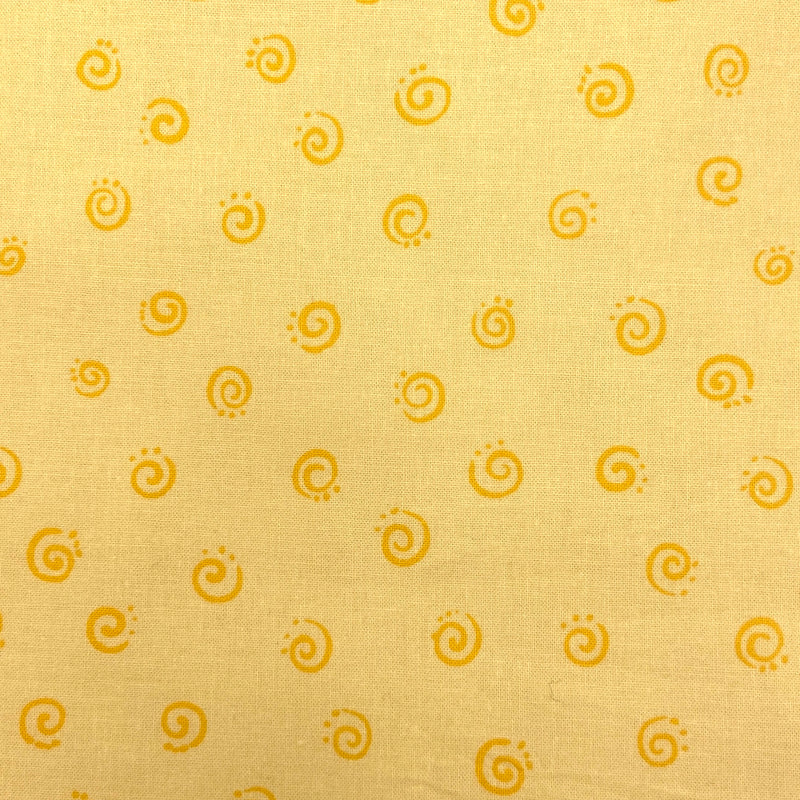 Squiggle Yellow | Susybee | Quilting Cotton