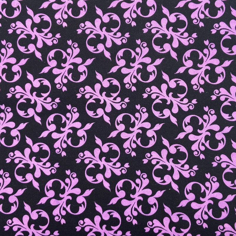 Scroll Purple | Steampunk Stitchery | Quilting Cotton