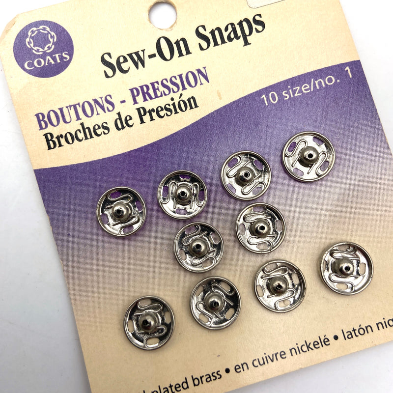 Metal Sew-on Snaps | Choose Your Favorite