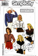 Simplicity 9372 | Misses' Western Shirt with Trim Variations | Size 6-12