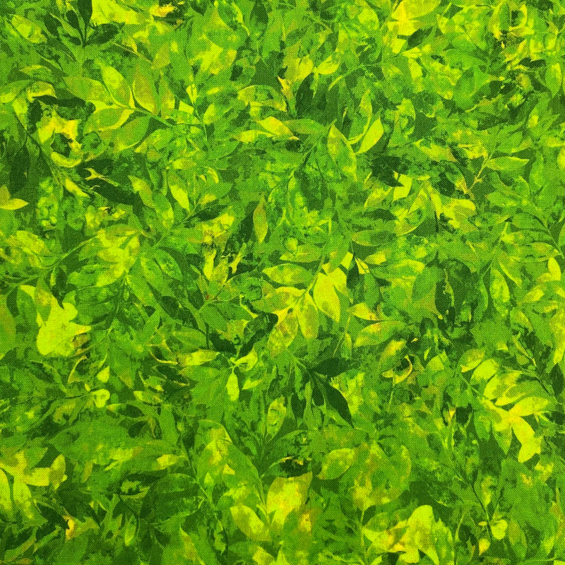 Leaf Tonal Leaf Green | Nature's Palette | Quilting Cotton