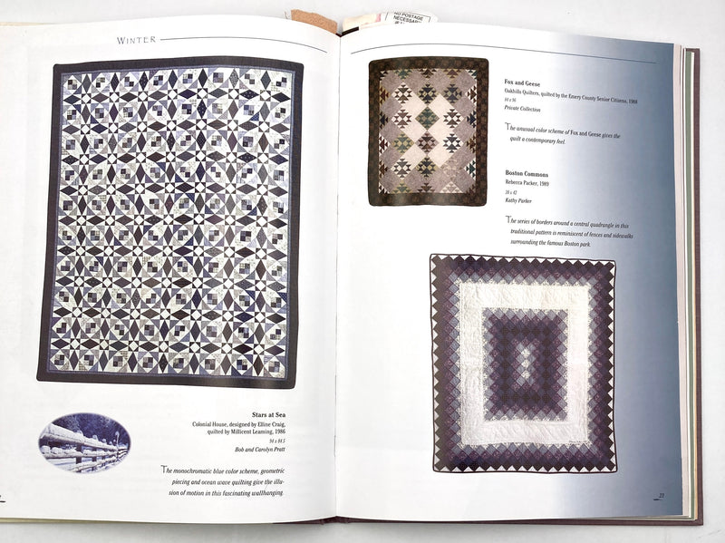 Sample page with 4 quilt examples