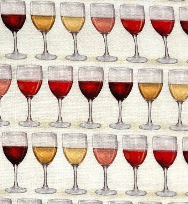 A variety of wine glasses on white