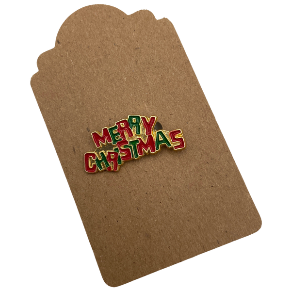 "Merry Christmas" | Christmas Flair | Metal Pins