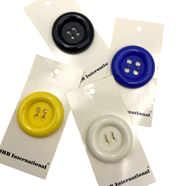 1-1/2" Big Basic | Plastic Buttons | Choose Your Color