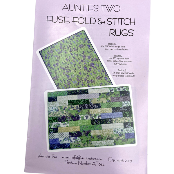Fuse, Fold & Stitch Rugs | Aunties Two | Rug Pattern