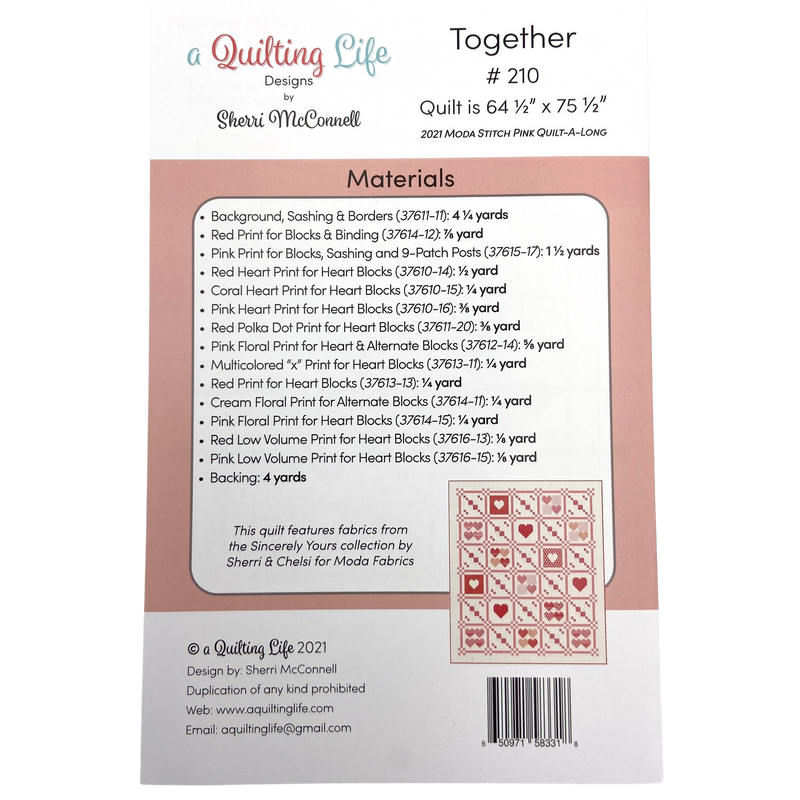 Together | A Quilting Life | Quilt Pattern