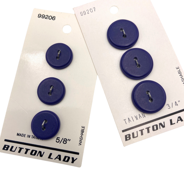5/8" or 3/4" Hannah | Plastic Buttons | Choose Your Size