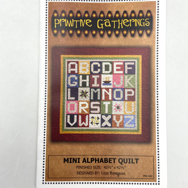 Mini Alphabet Quilt | Primitive Gatherings | Quilt Pattern