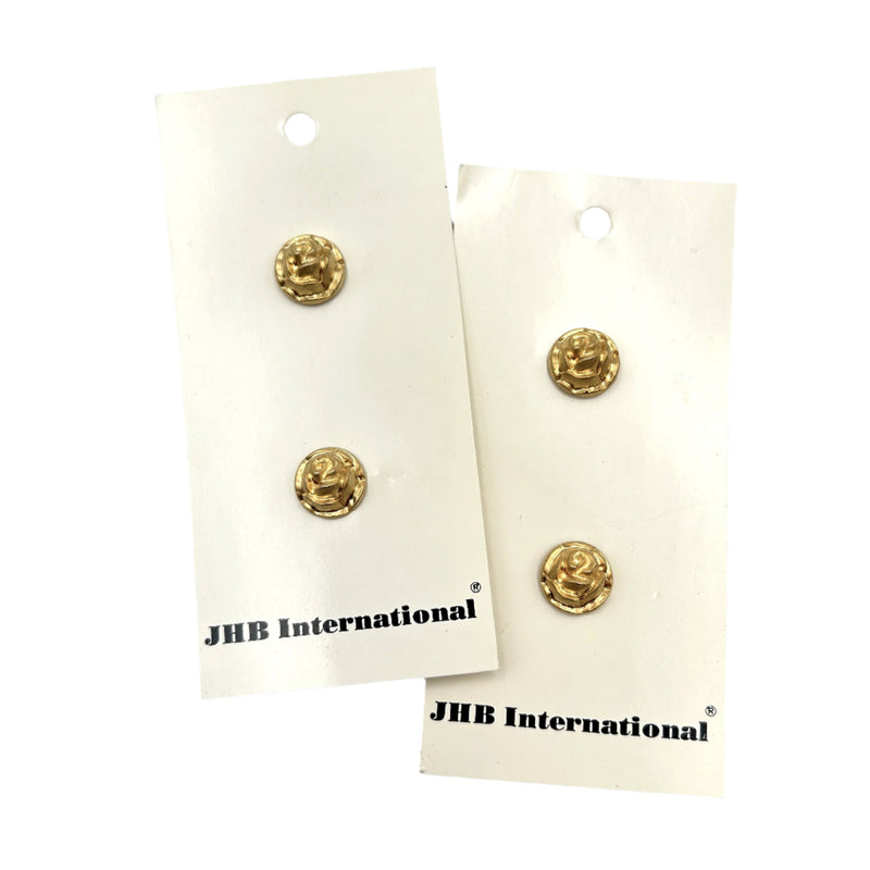 1/2" Rose d'Or | JHB International Plastic Buttons | Set of 2