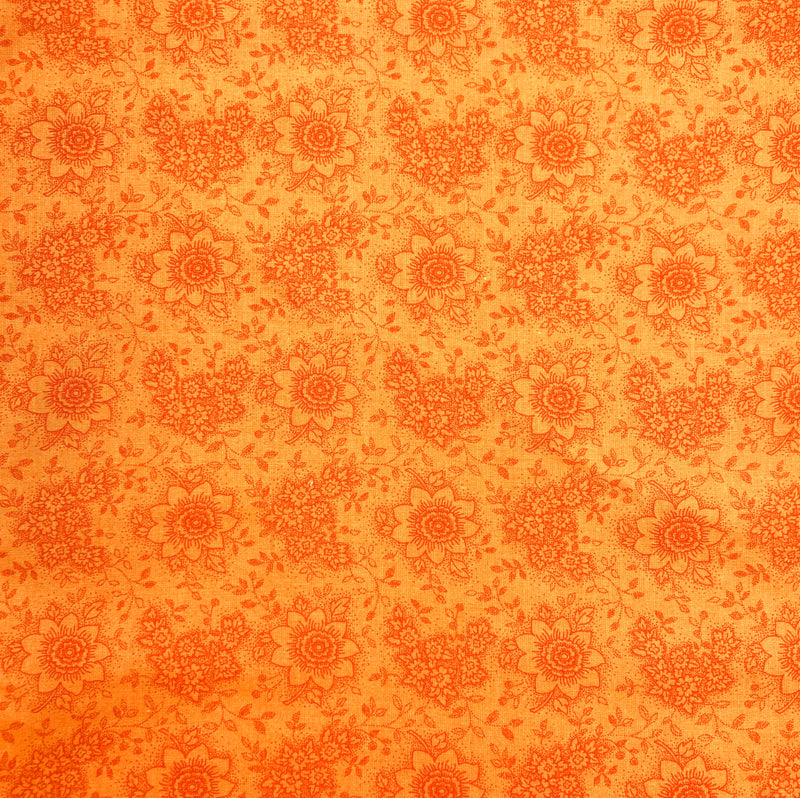 Orange Blooms | Quilting Cotton