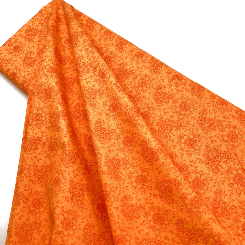 Orange Blooms | Quilting Cotton