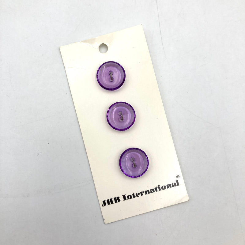 3/4" or 5/8" Lavender Gems | Plastic Buttons | Choose Your Size