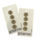 1/2" Flat White | Plastic Buttons | Set of 4