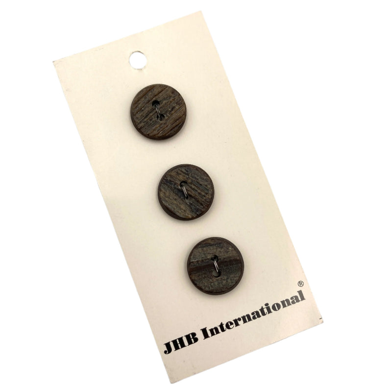 5/8" or 1" Walnut | Plastic Buttons | Choose Your Size