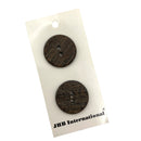 5/8", 3/4" or 1" Walnut | Plastic Buttons | Choose Your Size