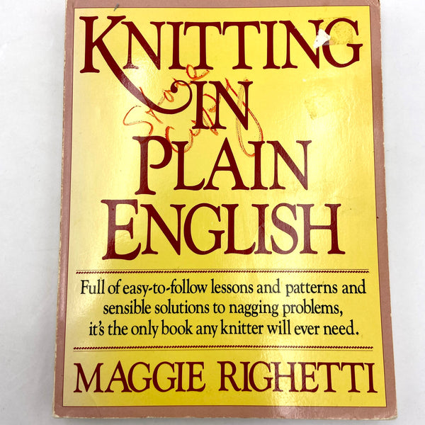Knitting In Plain English | Book