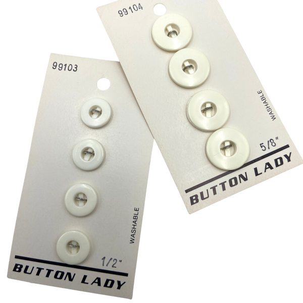 1/2" or 5/8" Alexis  | Vintage Plastic Buttons | Choose Your Size