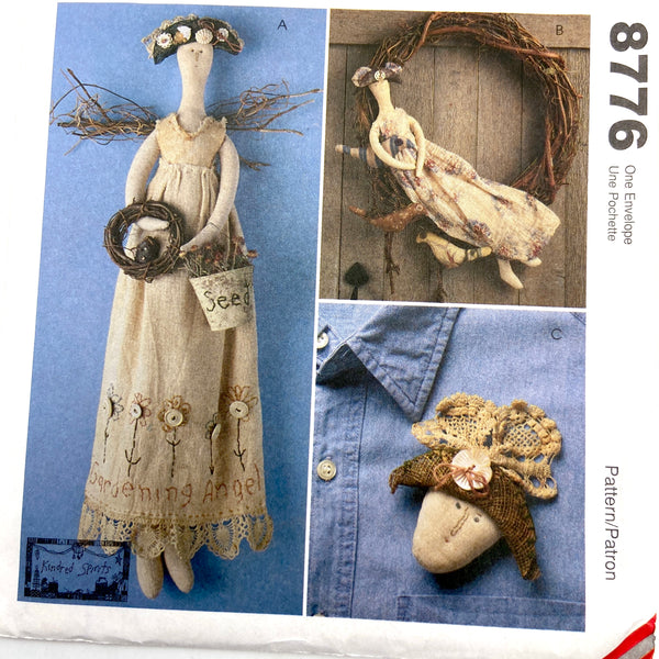 McCall's 8776 | Gardening Angel Doll Package