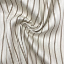Latte Stripe | Italian Deadstock | Linen Blend