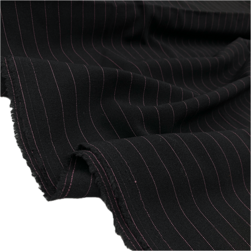 Pink Pinstripe | Stretch Shirting