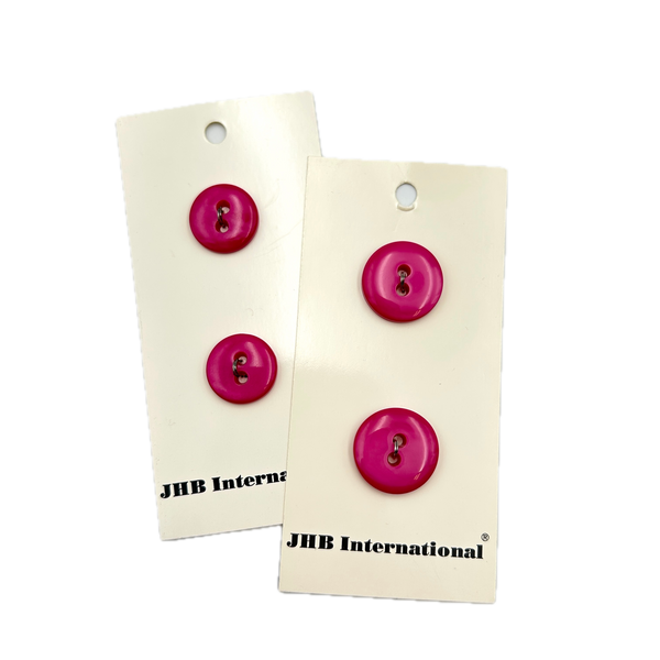 5/8" or 3/4" Raspberry Glaze | Plastic Buttons | Choose Your Size