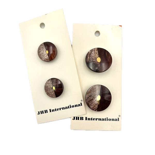 3/4" or 7/8" Coffee Bean | JHB International Plastic Buttons | Choose Your Size