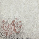 Gardenia | Embroidered Mesh Corded Lace