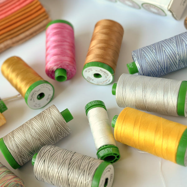 Aurifil 100% Egyptian Cotton | 40 wt 2 ply | All Purpose Thread | Choose Your Color
