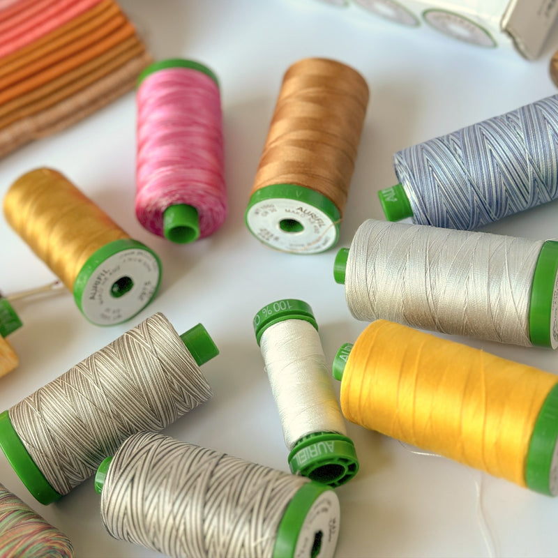 Aurifil 100% Egyptian Cotton | 40 wt 2 ply | All Purpose Thread | Choose Your Color