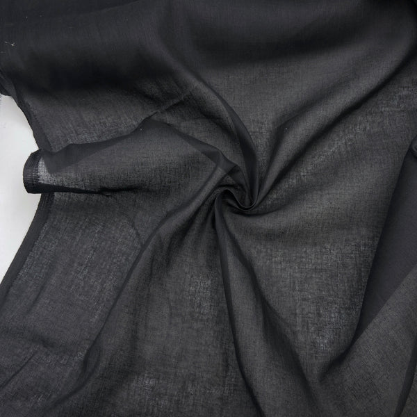 Black | Sew-In Woven Cotton Interfacing