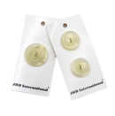 7/8" or 1-1/8" Cold Cream | Plastic Buttons | Choose Your Size