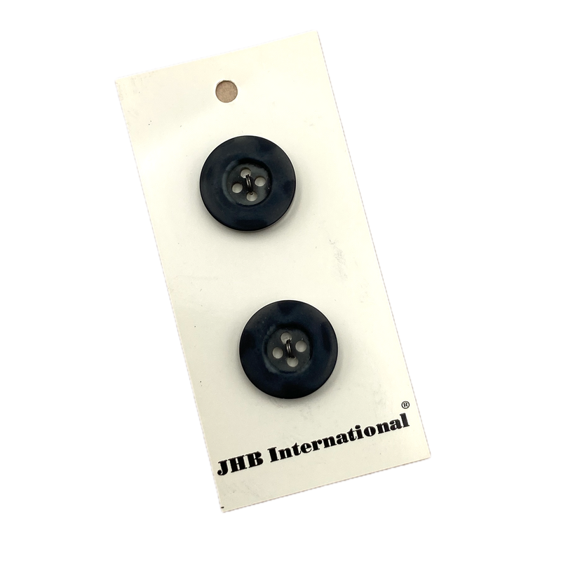 3/4" Charcoal | Plastic Buttons | Set of 2