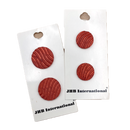 3/4" or 7/8" Red Ripple | Plastic Buttons | Choose Your Size